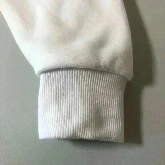 if it were me, women Halloween Pink Vampire Lips on White Sweatshirt size Small - Picture 7 of 9